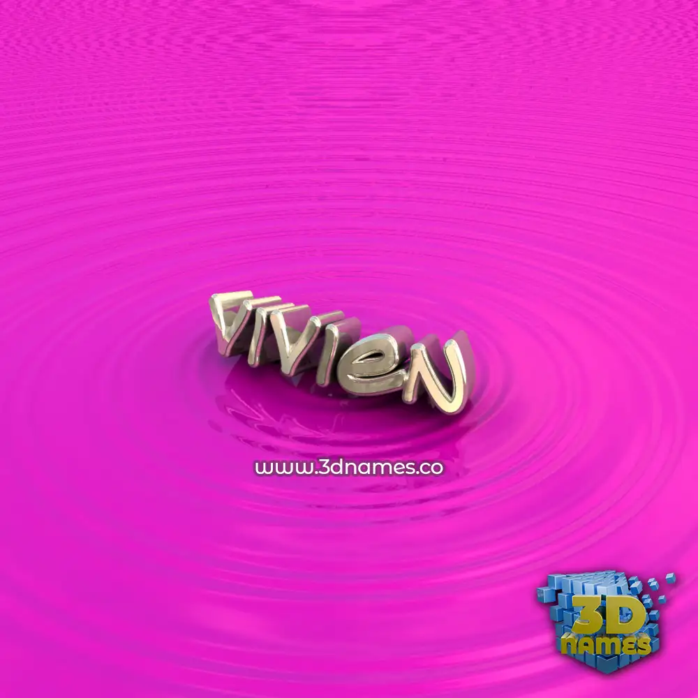 vivien in Pink Graffiti style - 3D name wallpaper