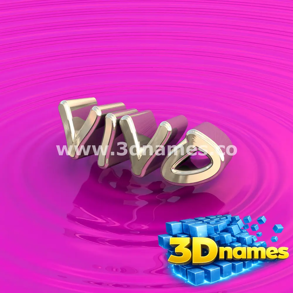 vivo in Pink Graffiti style - 3D name wallpaper