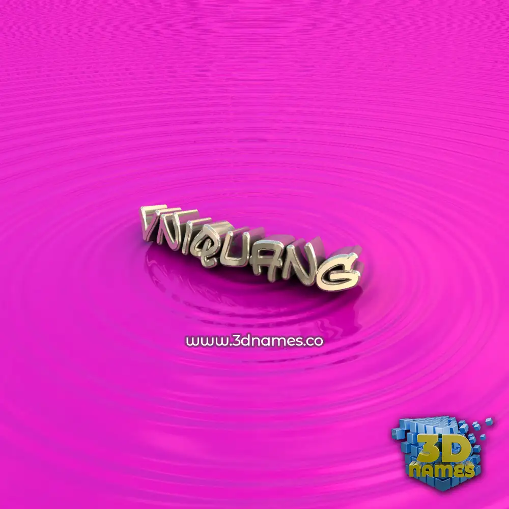 vniquang in Pink Graffiti style - 3D name wallpaper