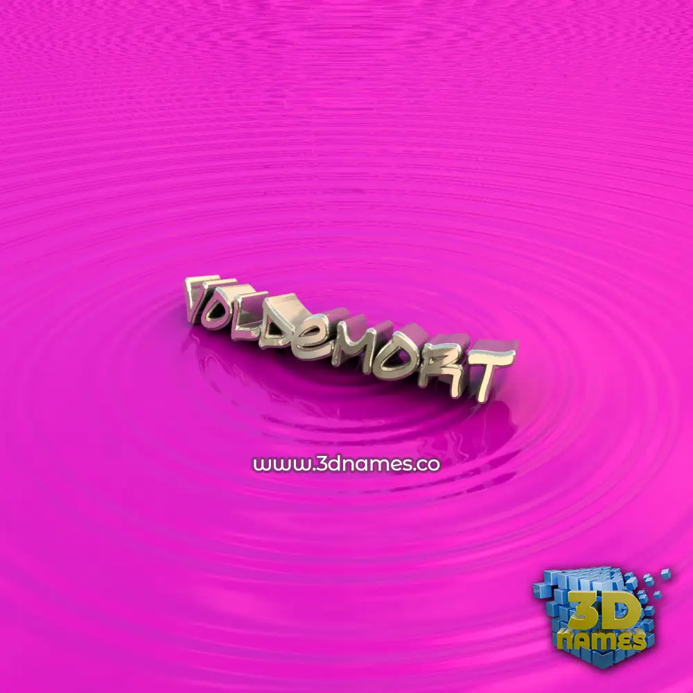voldemort in Pink Graffiti style - 3D name wallpaper