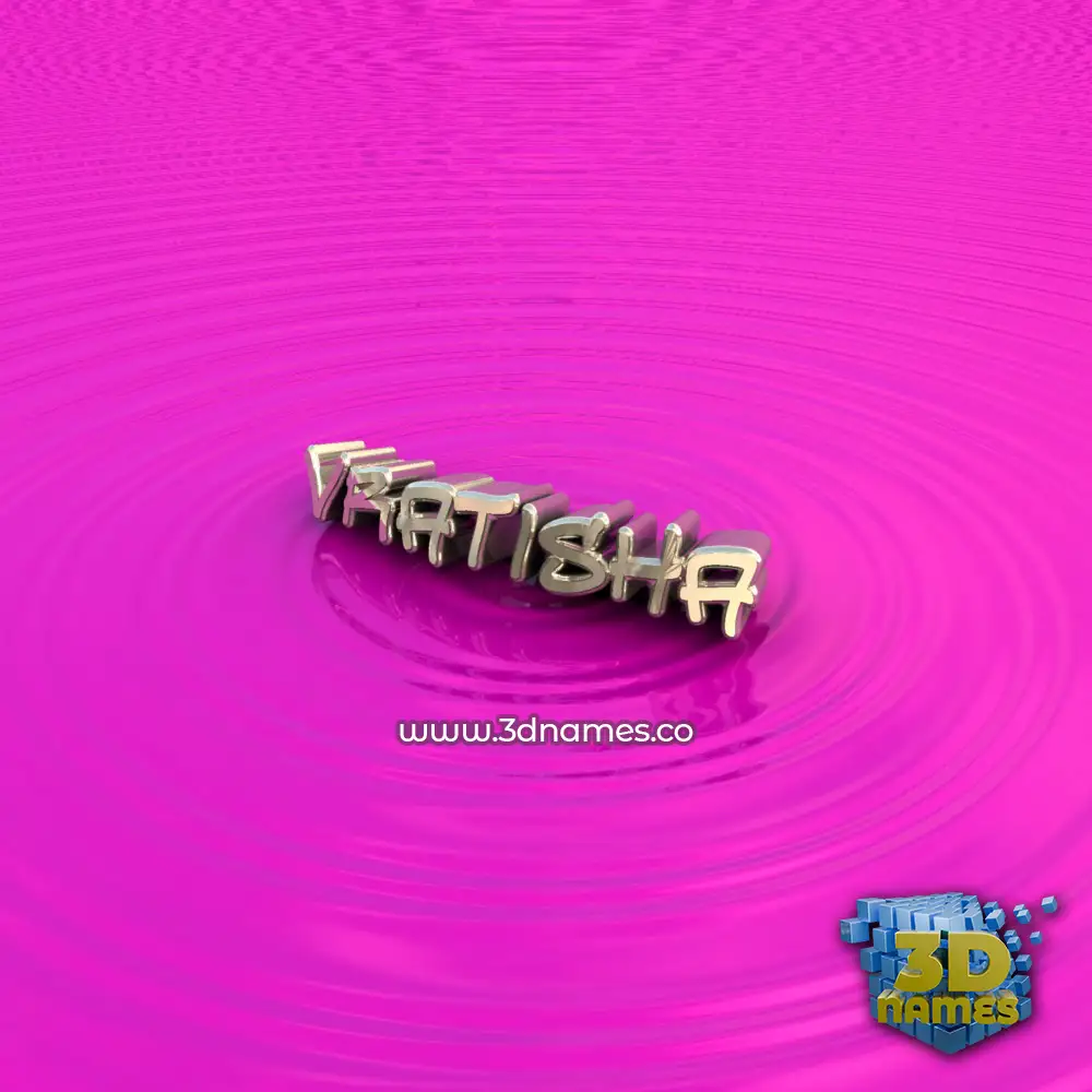 vratisha in Pink Graffiti style - 3D name wallpaper