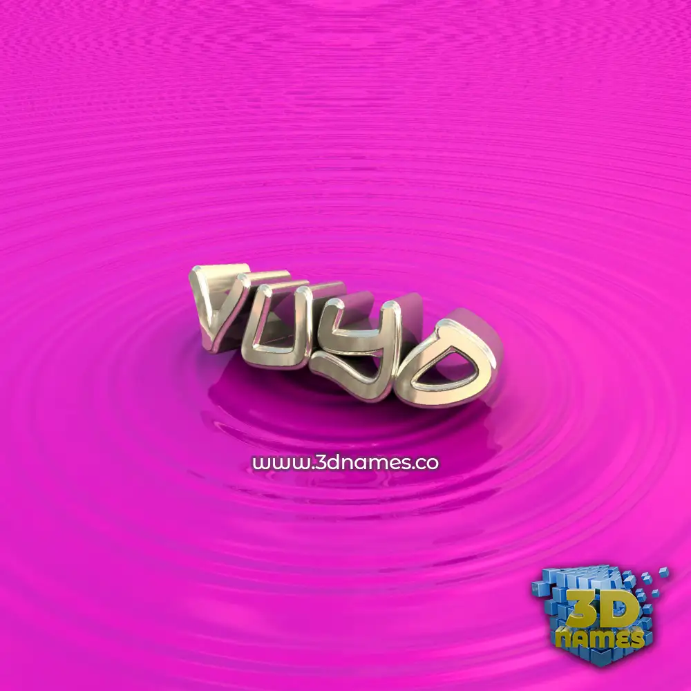 vuyo in Pink Graffiti style - 3D name wallpaper