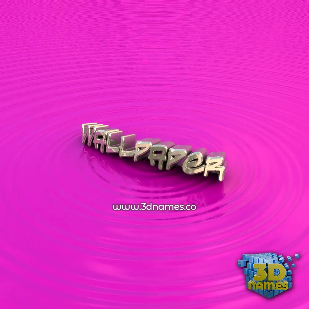wallpaper in Pink Graffiti style - 3D name wallpaper