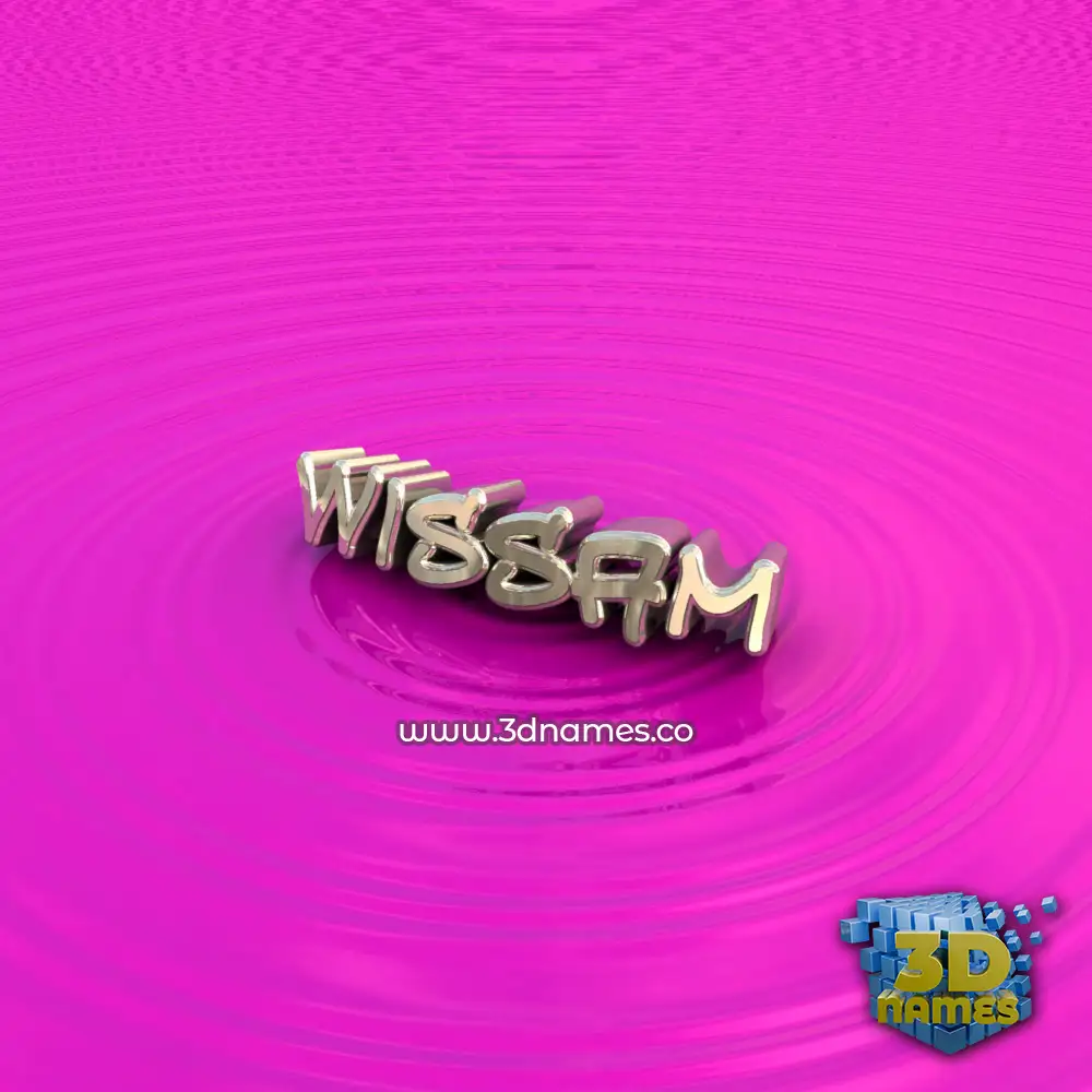 wissam in Pink Graffiti style - 3D name wallpaper