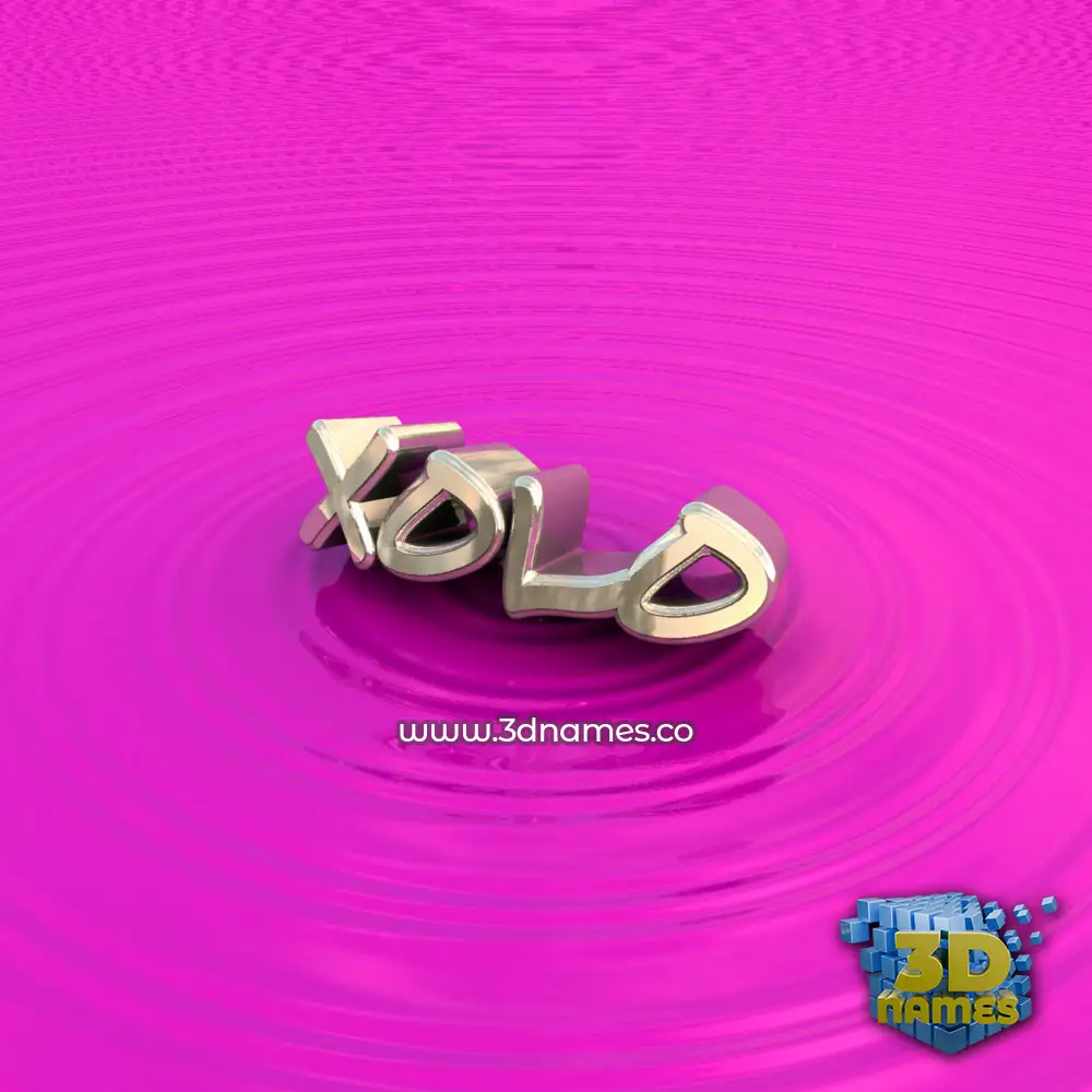xolo in Pink Graffiti style - 3D name wallpaper