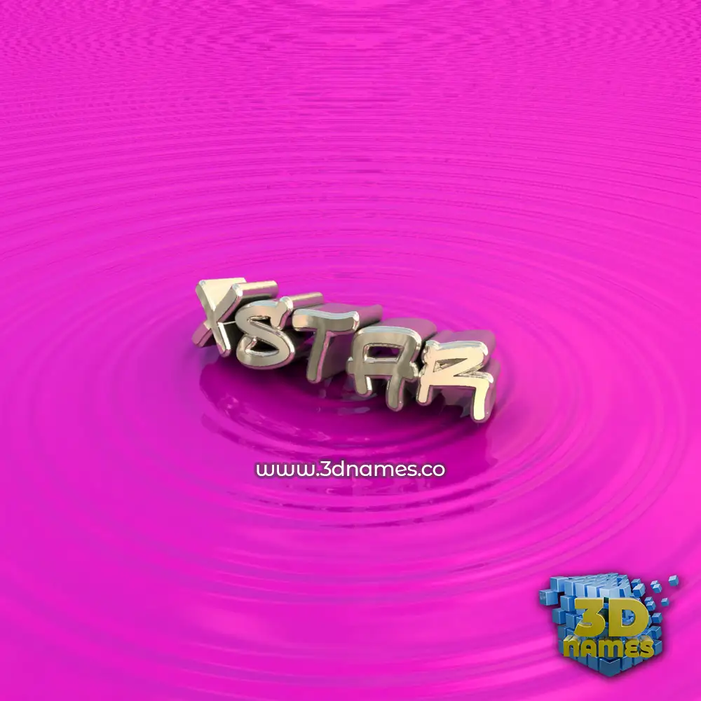 xstar in Pink Graffiti style - 3D name wallpaper