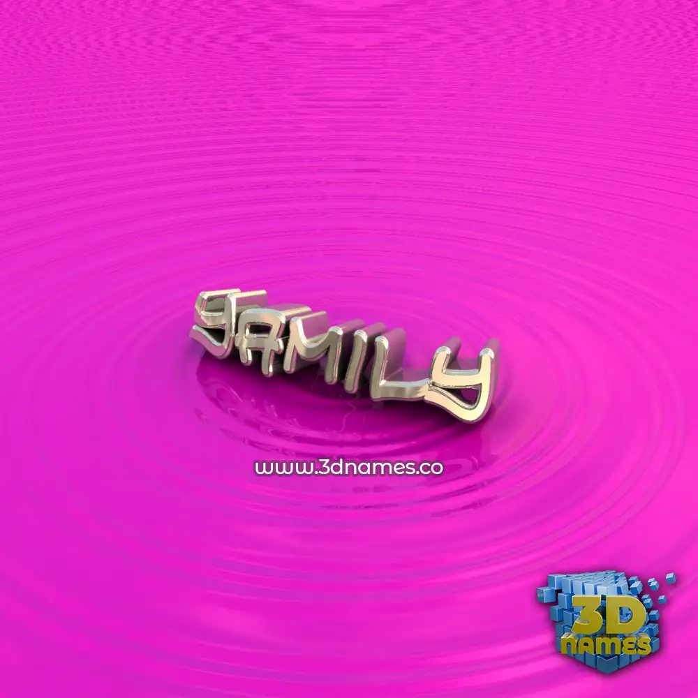 yamily in Pink Graffiti style - 3D name wallpaper