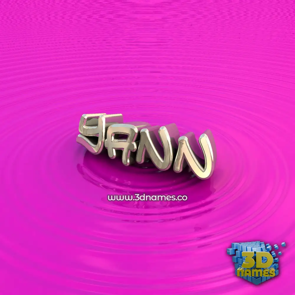 yann in Pink Graffiti style - 3D name wallpaper