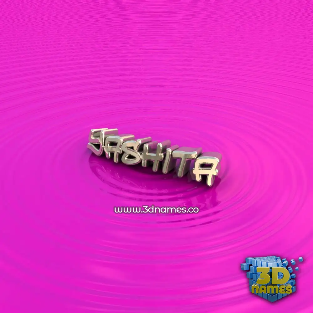 yashita in Pink Graffiti style - 3D name wallpaper