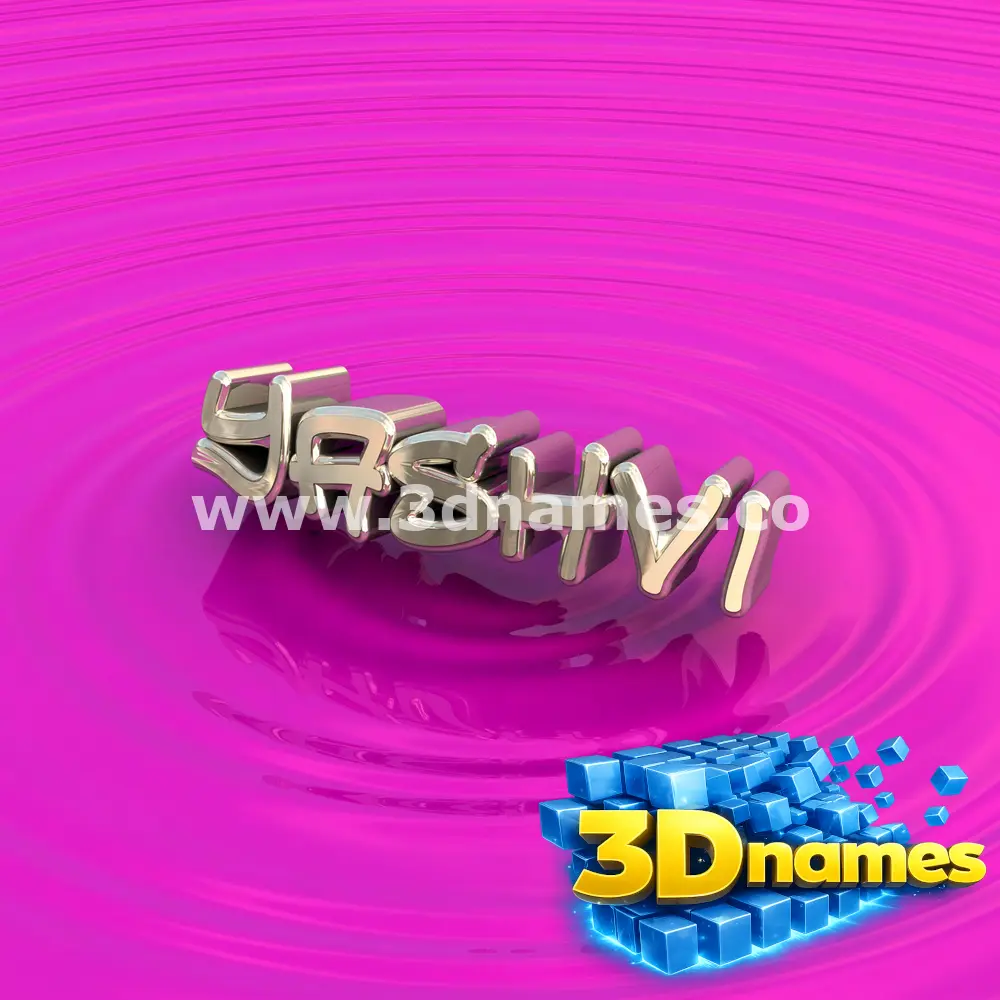 yashvi in Pink Graffiti style - 3D name wallpaper