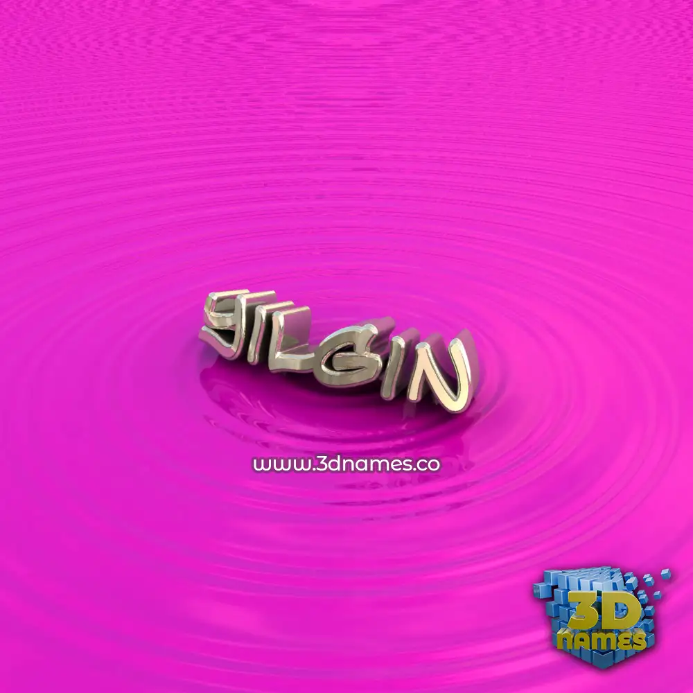 yilgin in Pink Graffiti style - 3D name wallpaper
