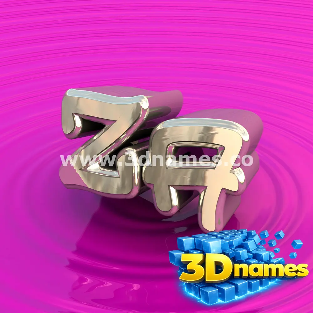 za in Pink Graffiti style - 3D name wallpaper
