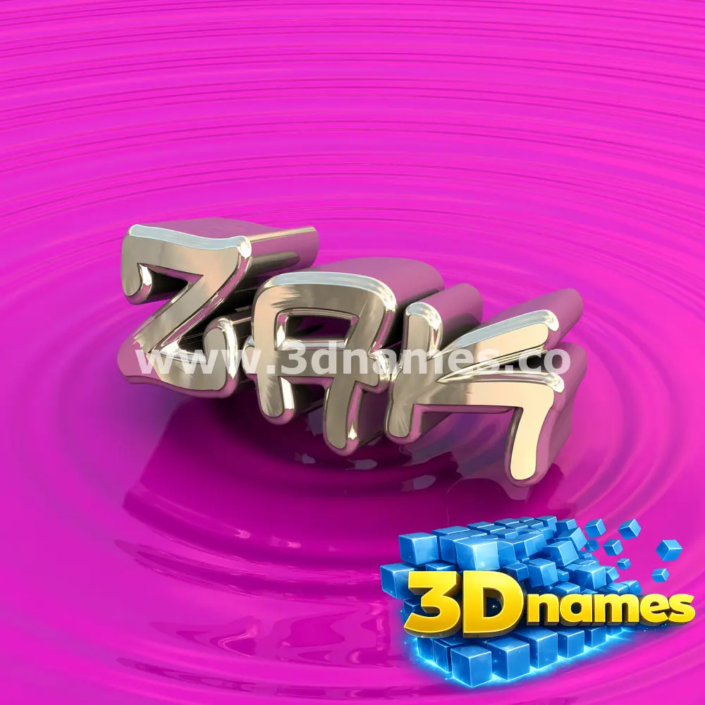 zak in Pink Graffiti style - 3D name wallpaper