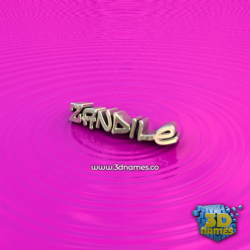 zandile in Pink Graffiti style - 3D name wallpaper