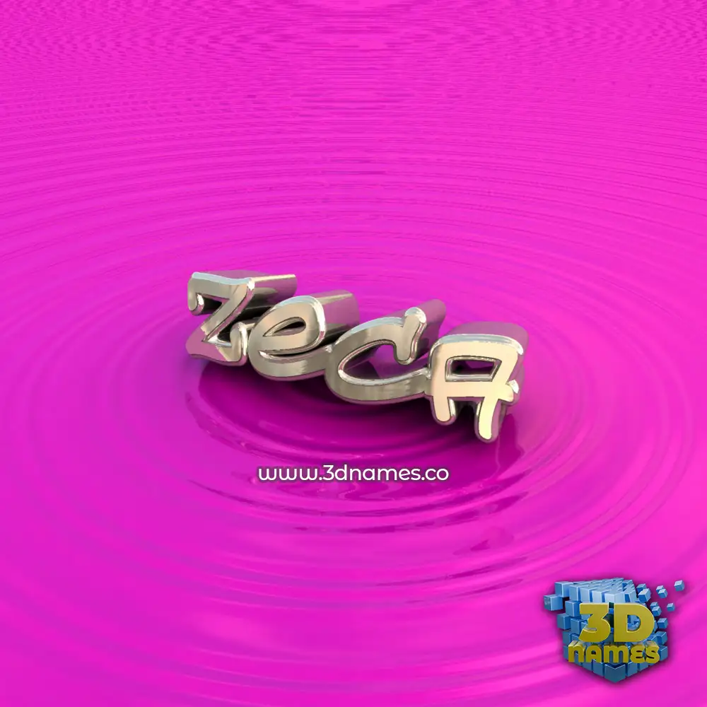 zeca in Pink Graffiti style - 3D name wallpaper
