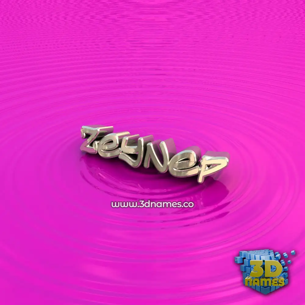 zeynep in Pink Graffiti style - 3D name wallpaper