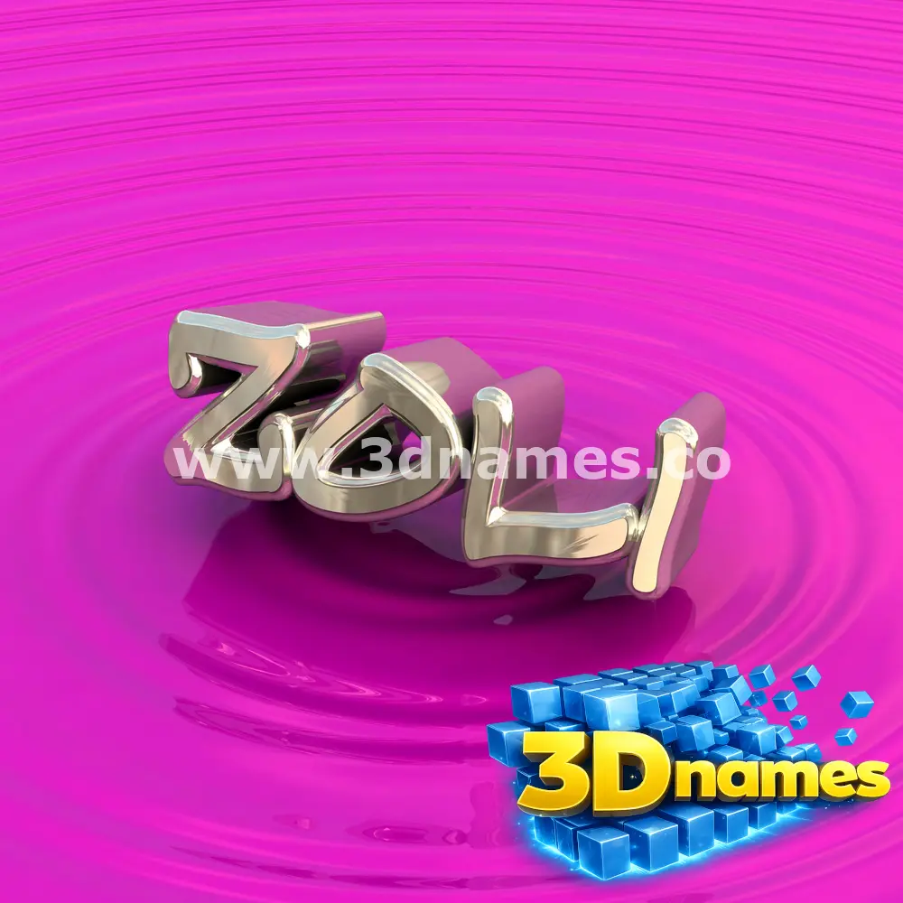 zoli in Pink Graffiti style - 3D name wallpaper