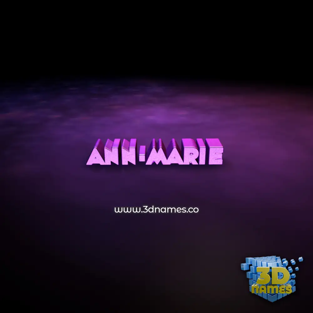 ann-marie in Big Purple style - 3D name wallpaper