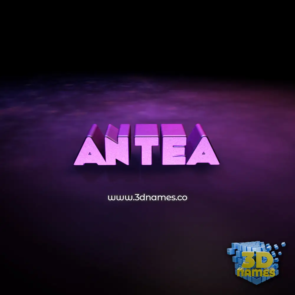 antea in Big Purple style - 3D name wallpaper
