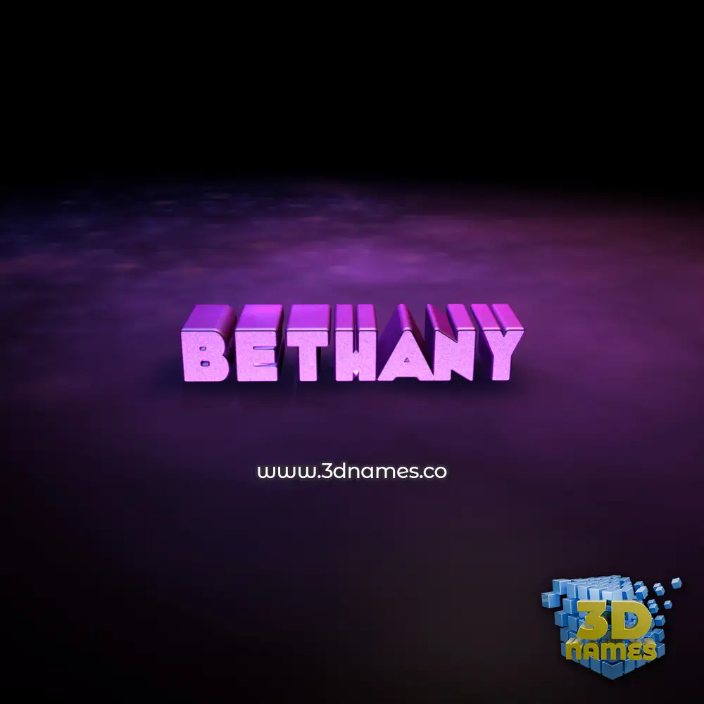 bethany in Big Purple style - 3D name wallpaper