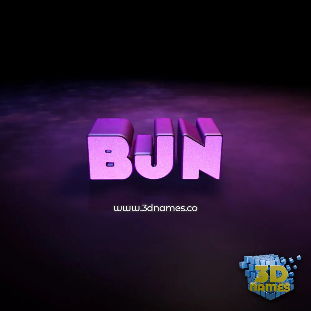bjn in Big Purple style - 3D name wallpaper