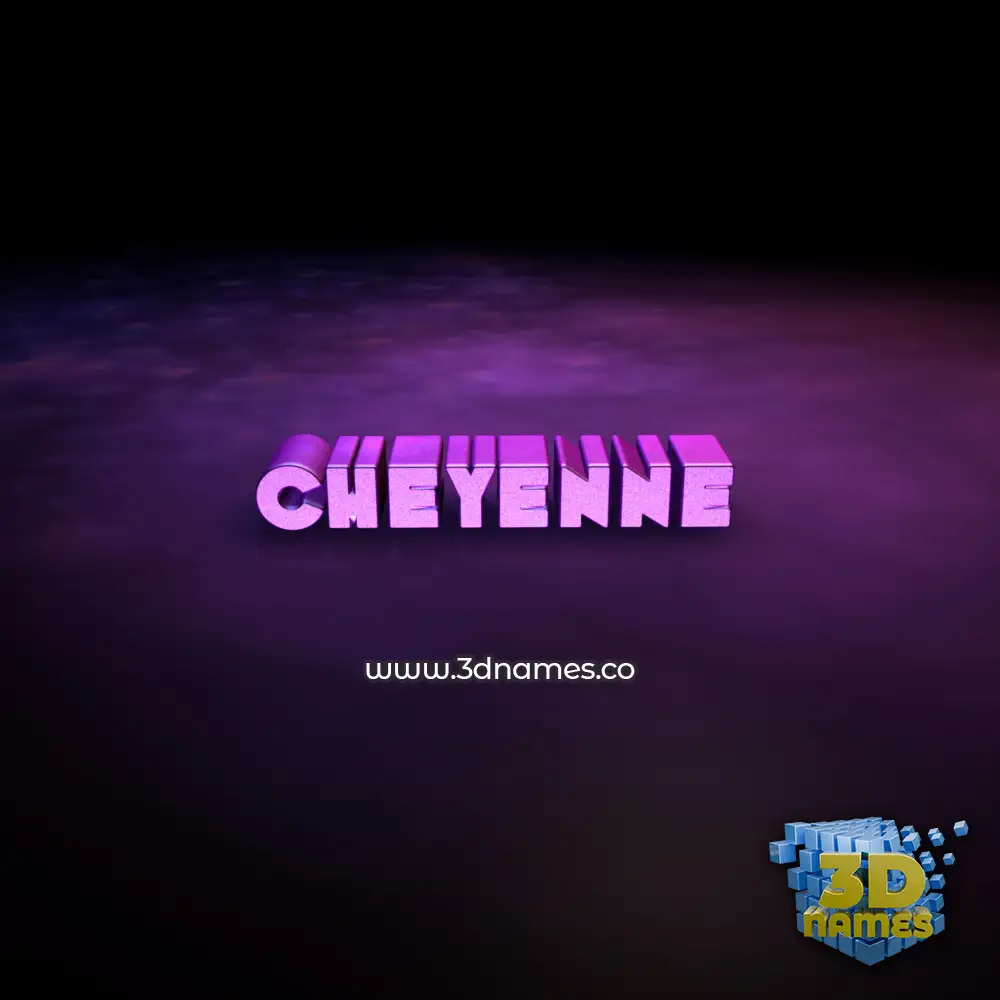 cheyenne in Big Purple style - 3D name wallpaper