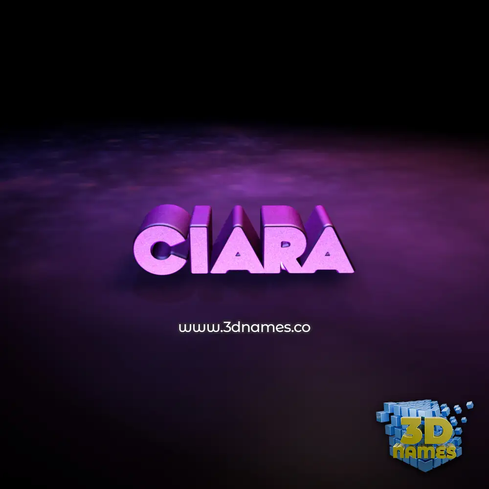 ciara in Big Purple style - 3D name wallpaper