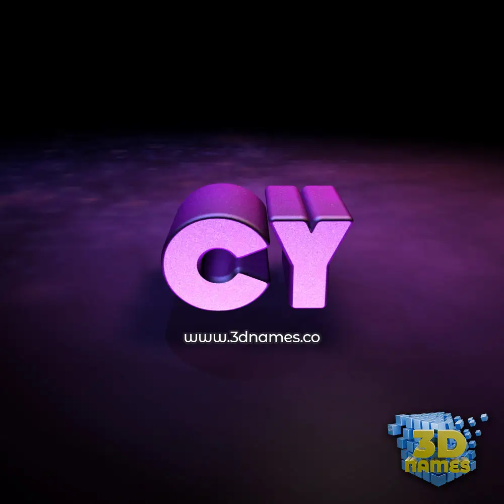 cy in Big Purple style - 3D name wallpaper
