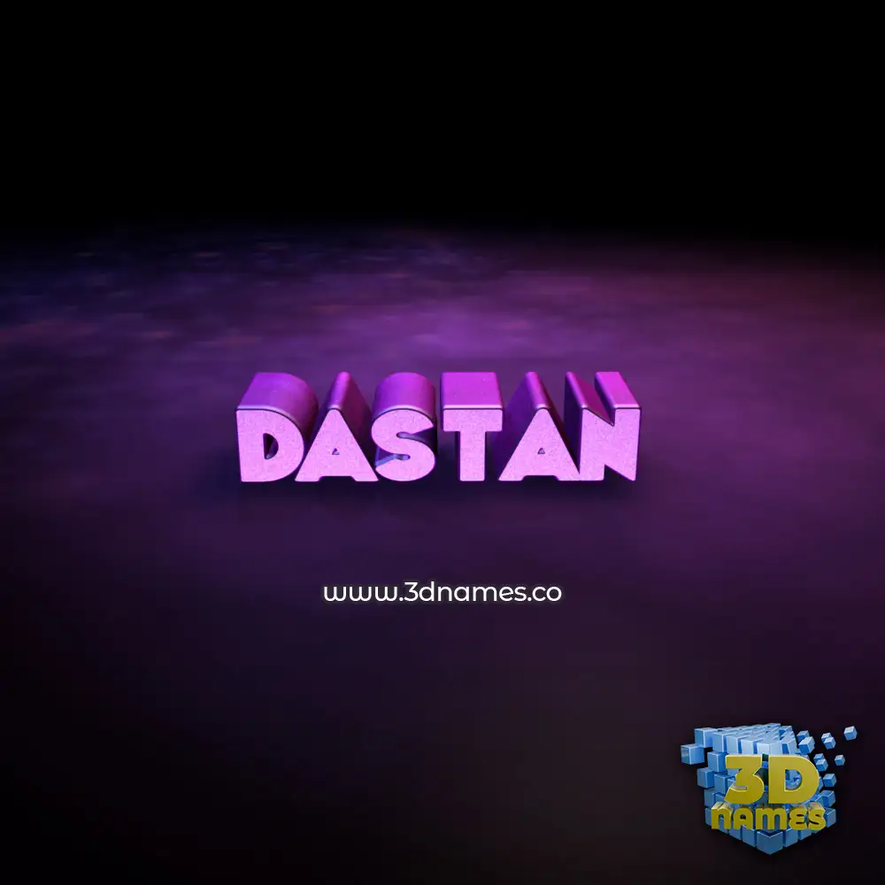 dastan in Big Purple style - 3D name wallpaper