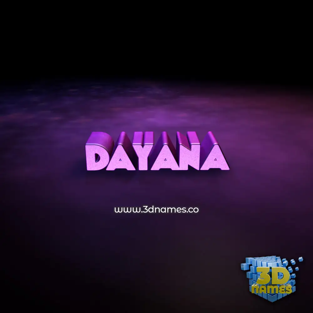 dayana in Big Purple style - 3D name wallpaper