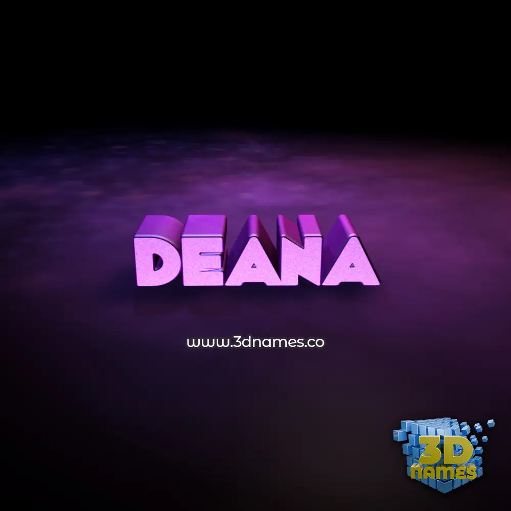 deana in Big Purple style - 3D name wallpaper