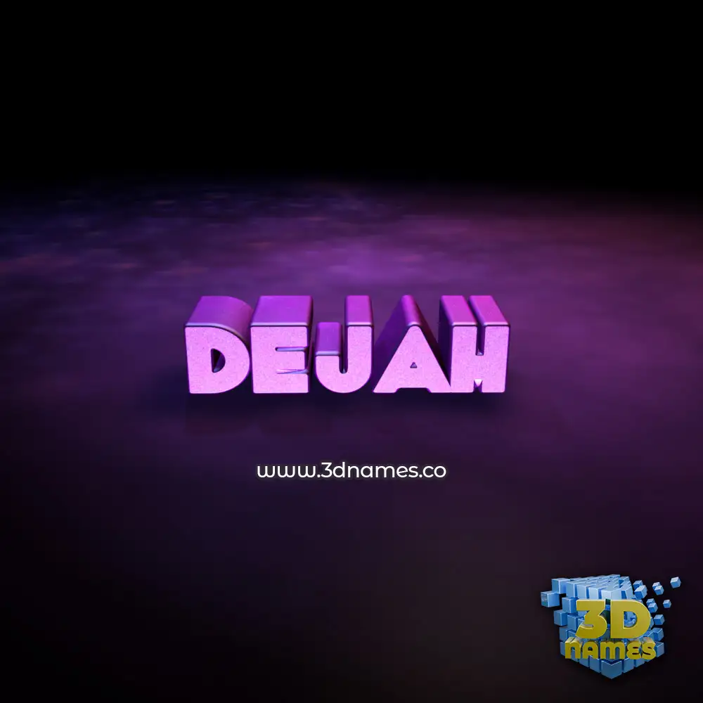 dejah in Big Purple style - 3D name wallpaper