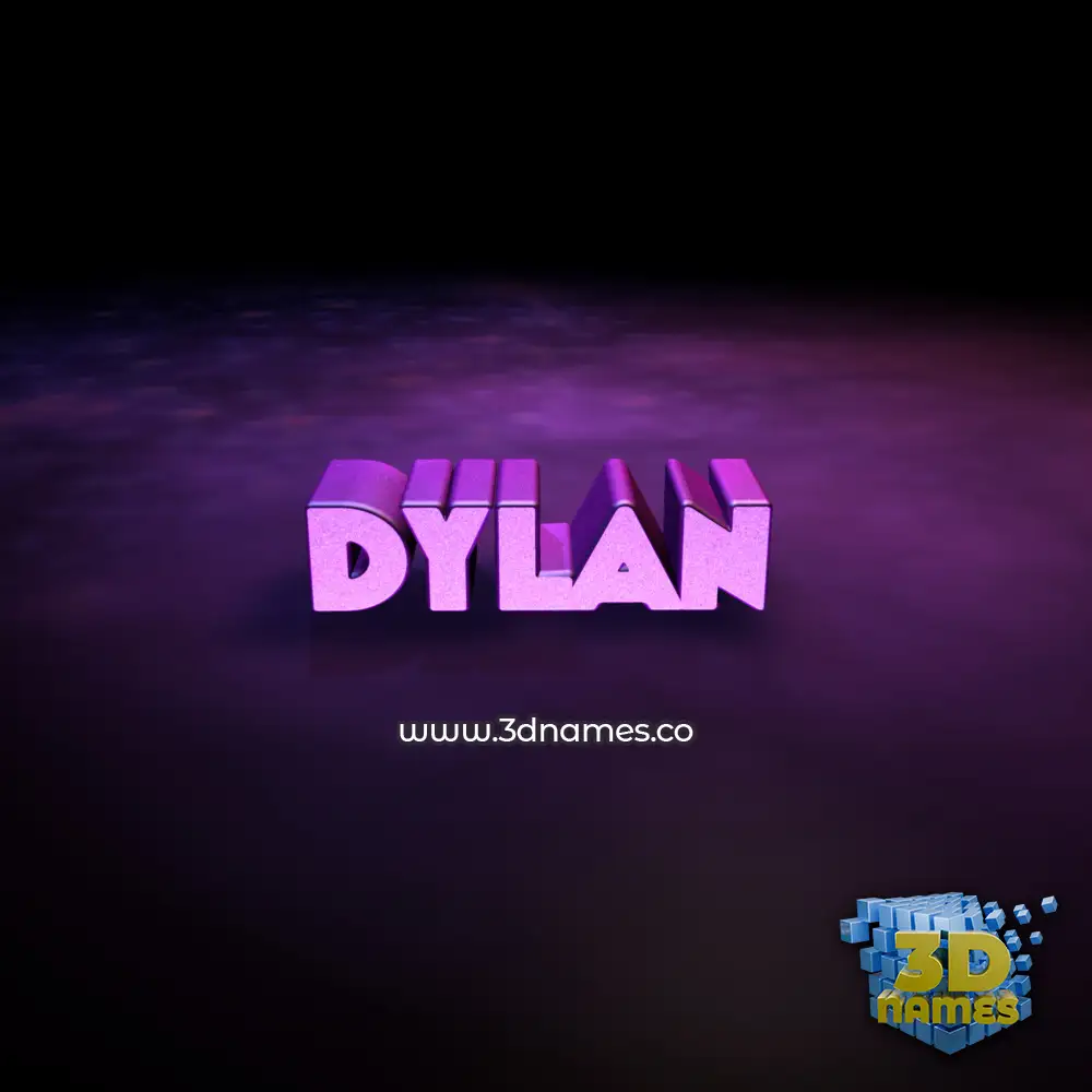 dylan in Big Purple style - 3D name wallpaper