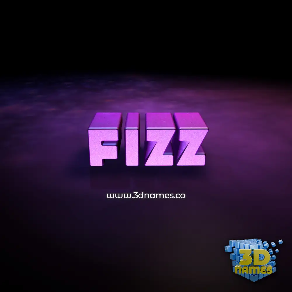 fizz in Big Purple style - 3D name wallpaper