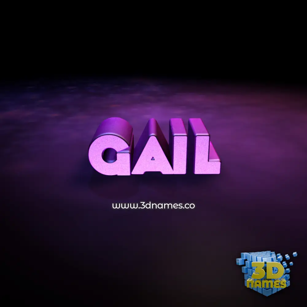 gail in Big Purple style - 3D name wallpaper