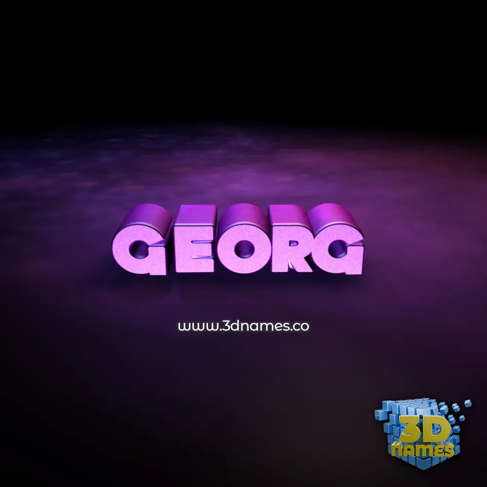 georg in Big Purple style - 3D name wallpaper