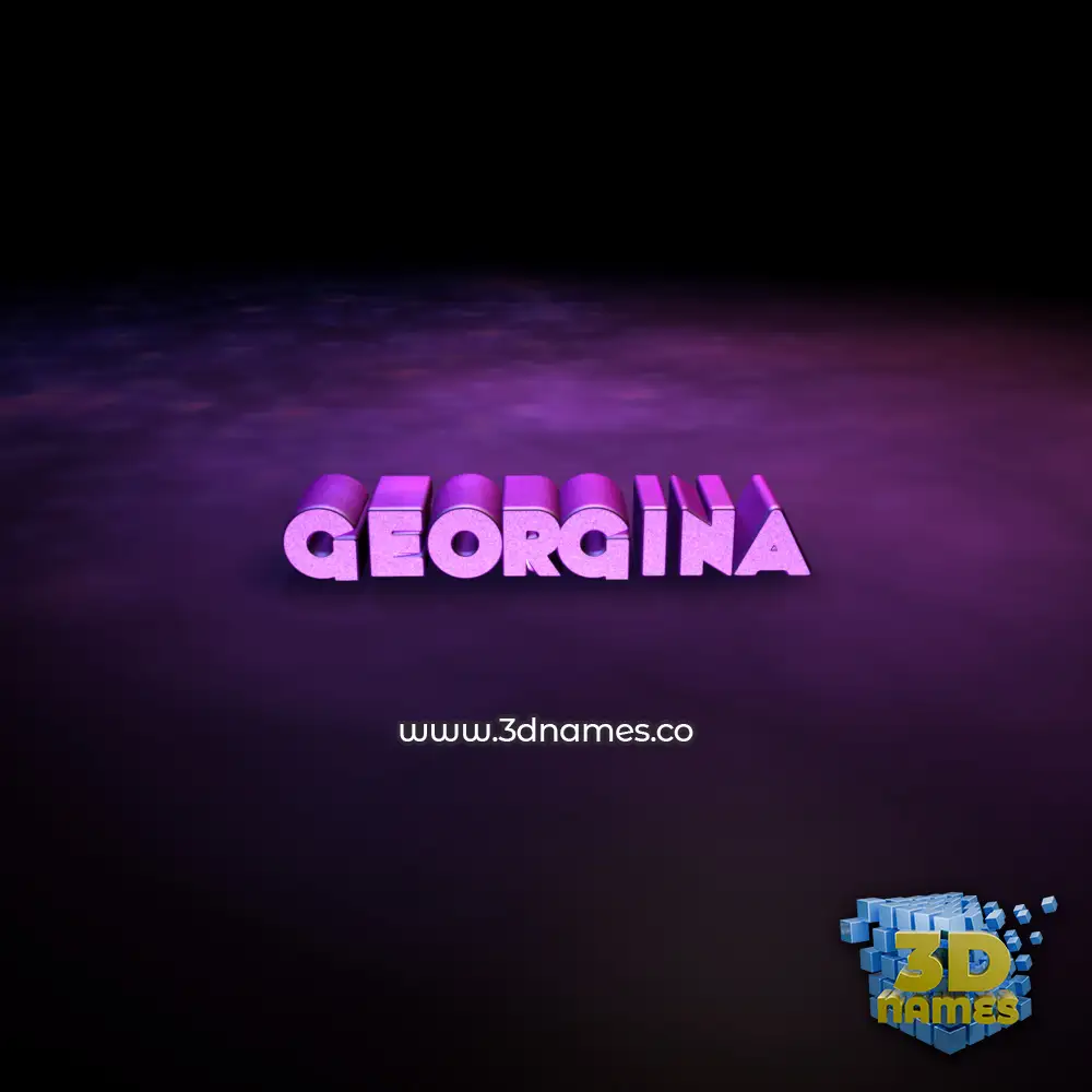 georgina in Big Purple style - 3D name wallpaper