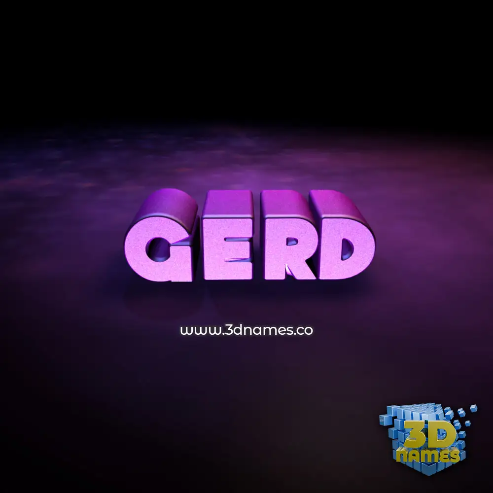 gerd in Big Purple style - 3D name wallpaper