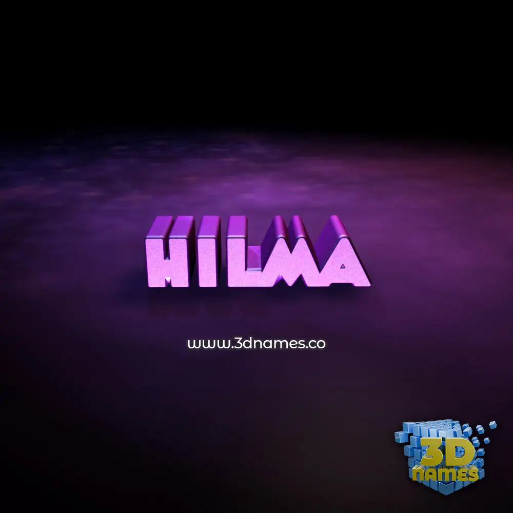 hilma in Big Purple style - 3D name wallpaper