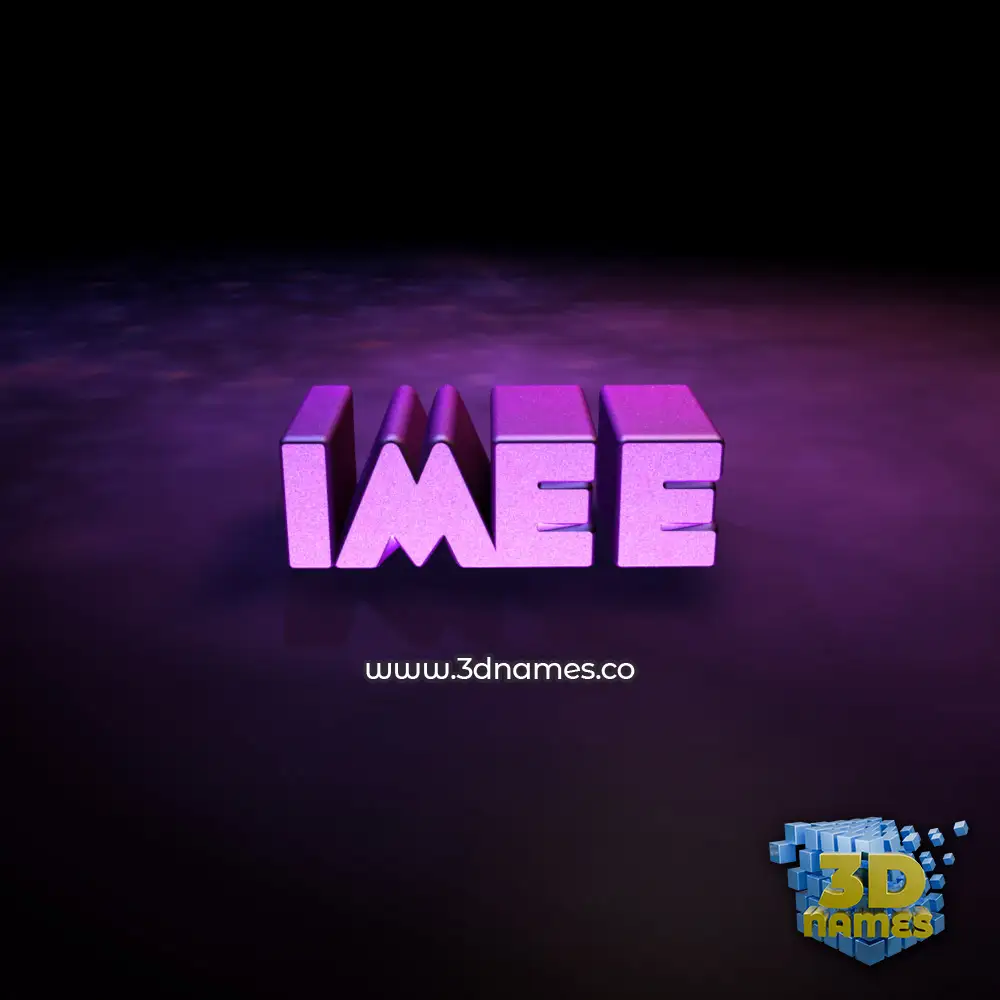 imee in Big Purple style - 3D name wallpaper