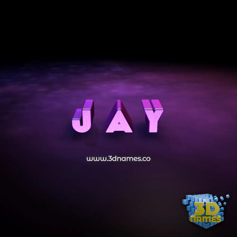 j a y in Big Purple style - 3D name wallpaper