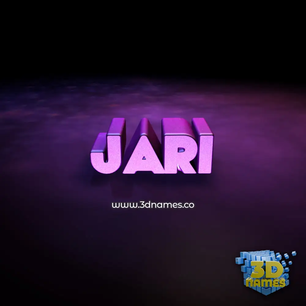 jari in Big Purple style - 3D name wallpaper