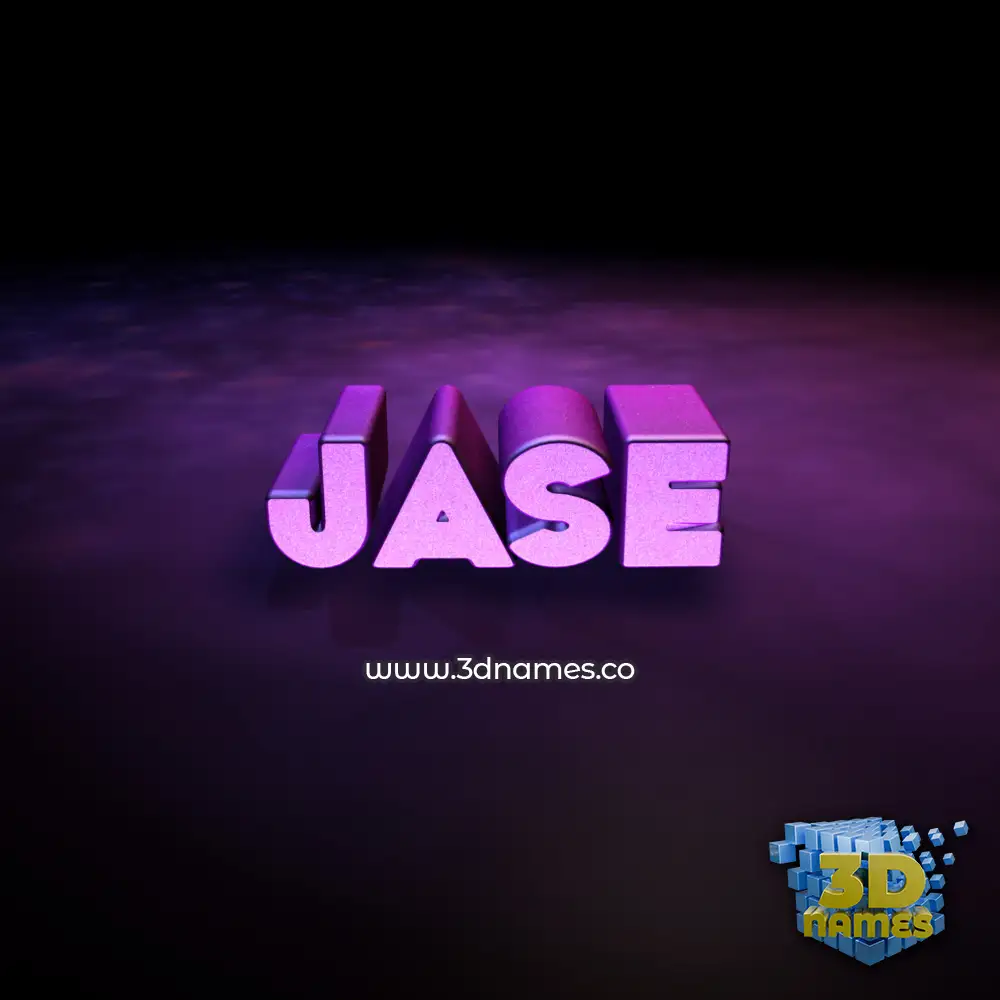 jase in Big Purple style - 3D name wallpaper