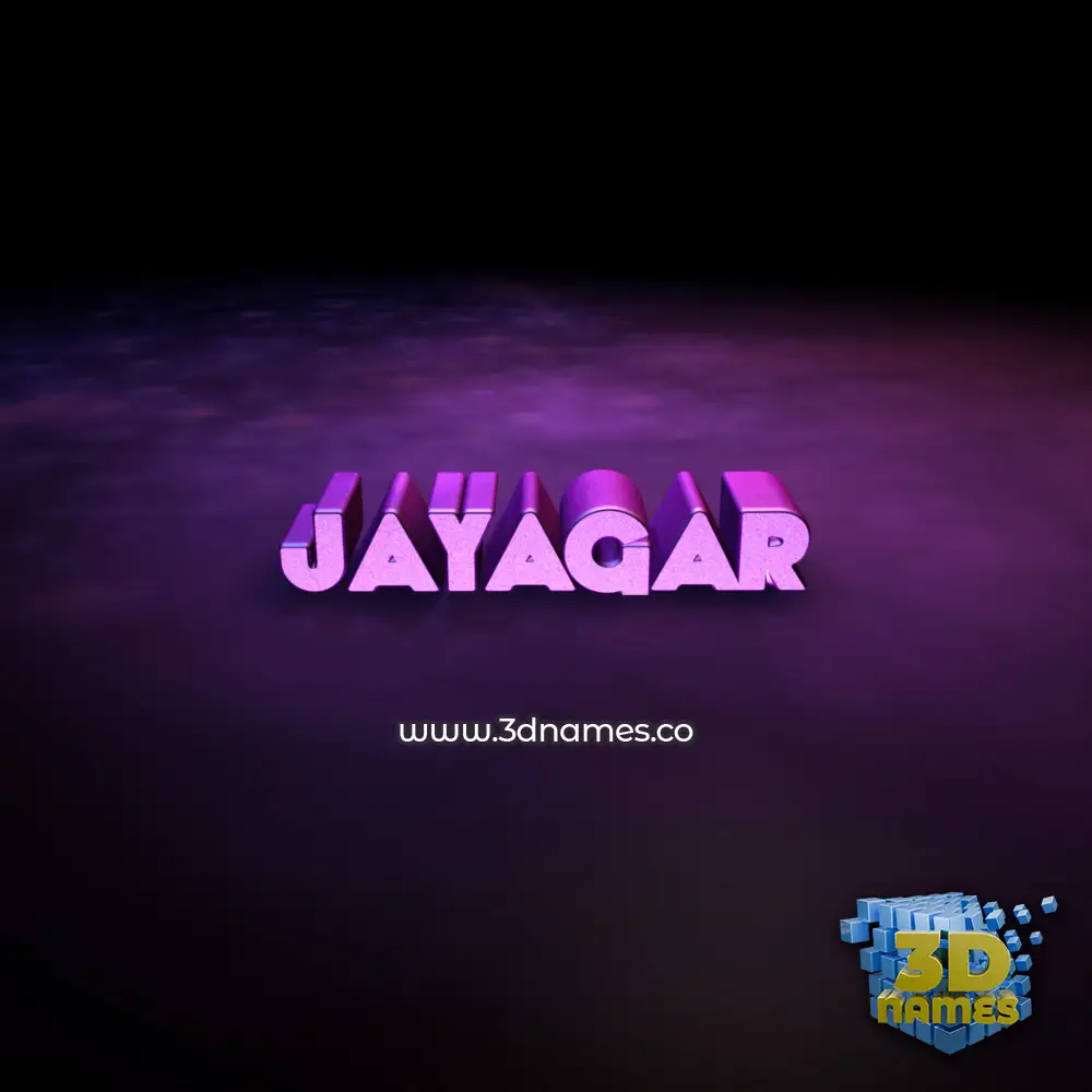 jayagar in Big Purple style - 3D name wallpaper