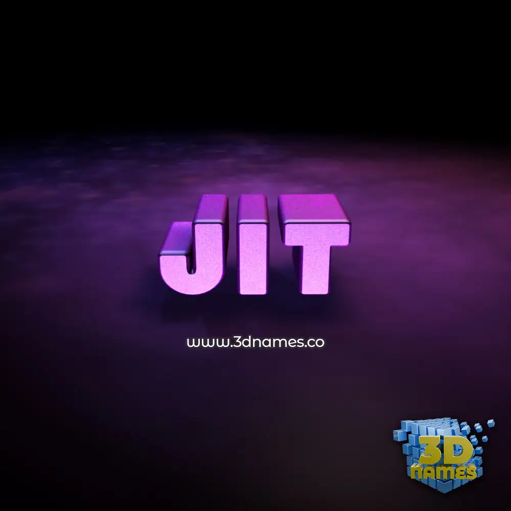 jit in Big Purple style - 3D name wallpaper