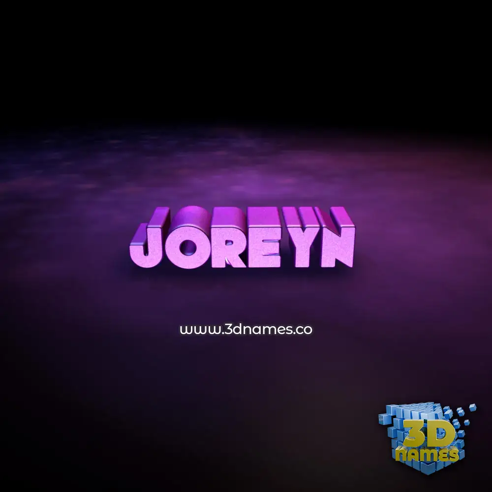 joreyn in Big Purple style - 3D name wallpaper