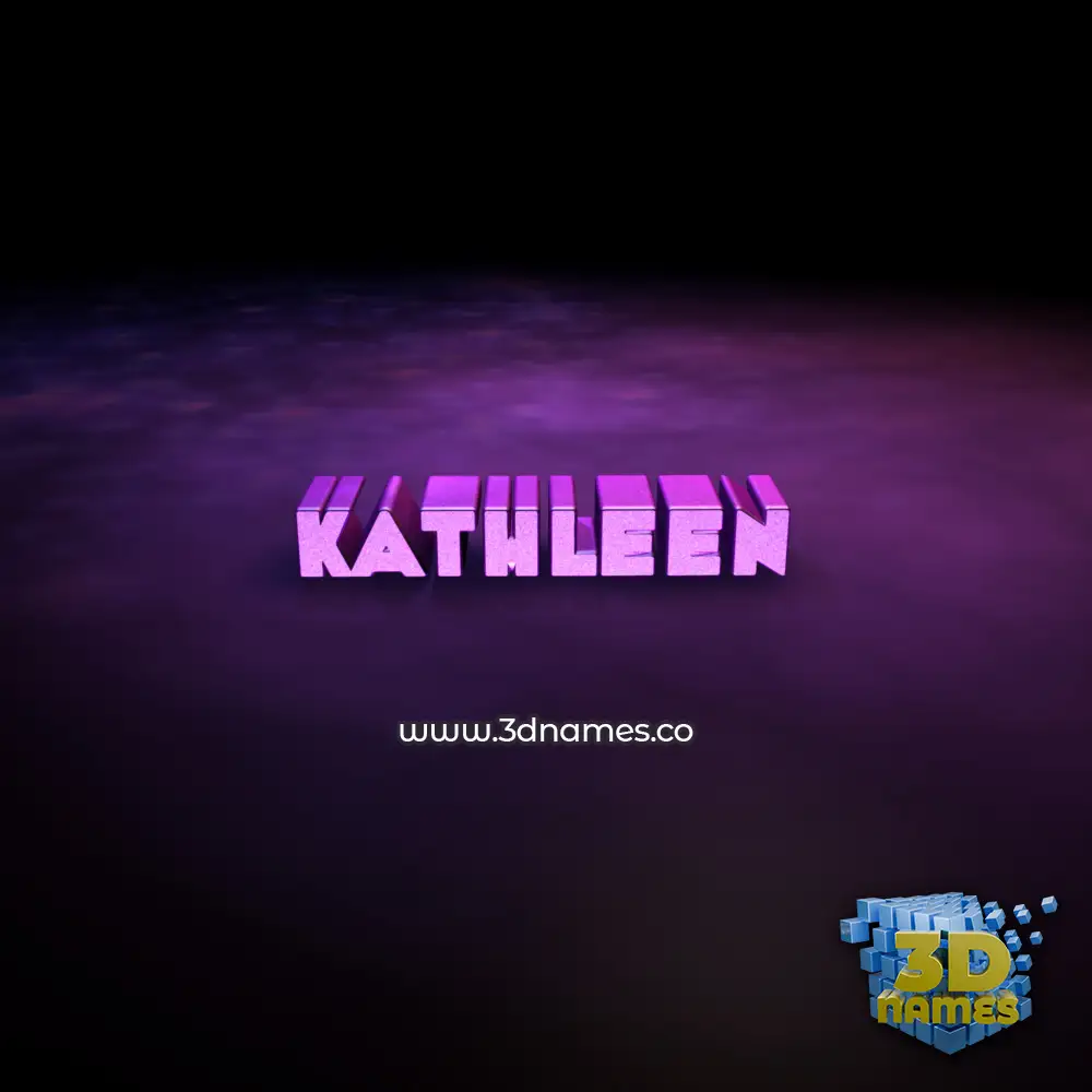 kathleen in Big Purple style - 3D name wallpaper