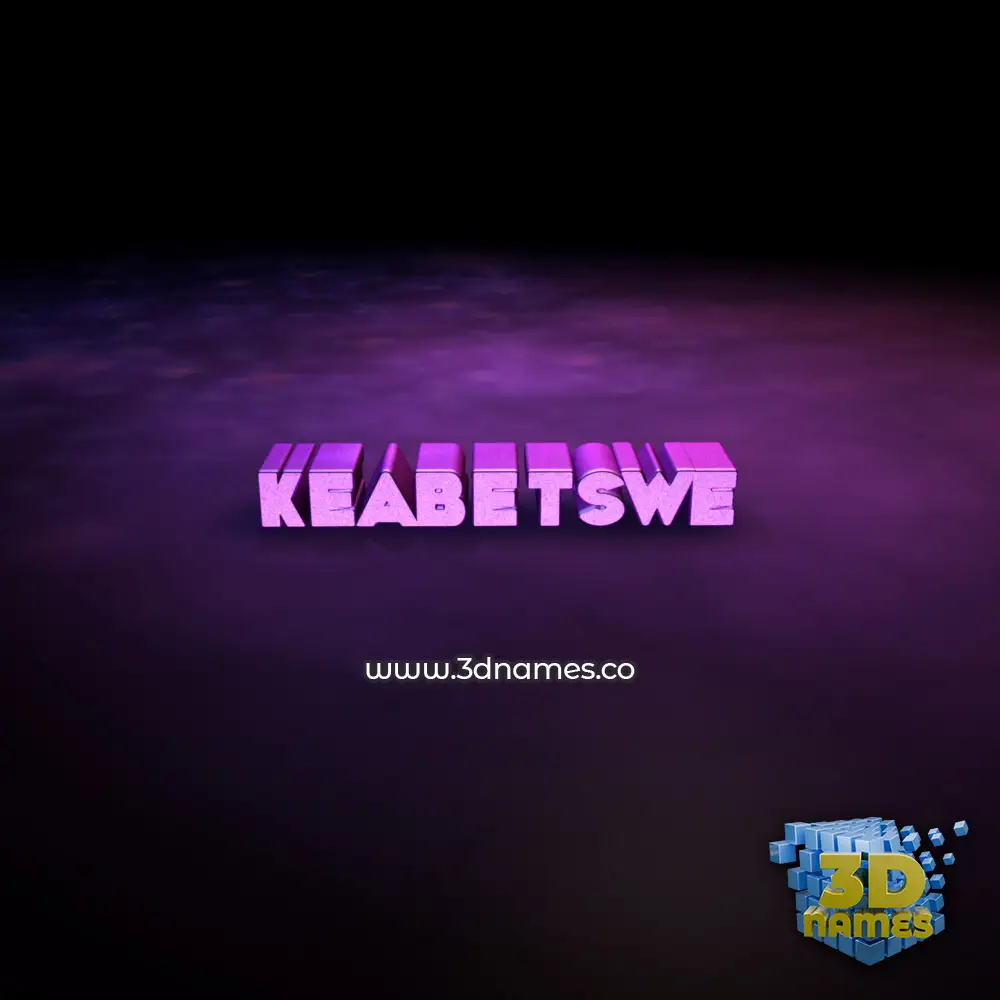 keabetswe in Big Purple style - 3D name wallpaper
