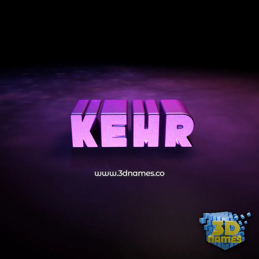 kehr in Big Purple style - 3D name wallpaper