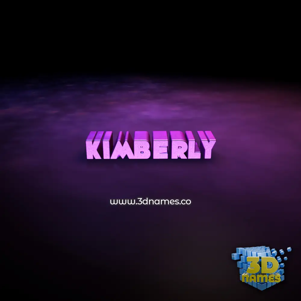kimberly in Big Purple style - 3D name wallpaper
